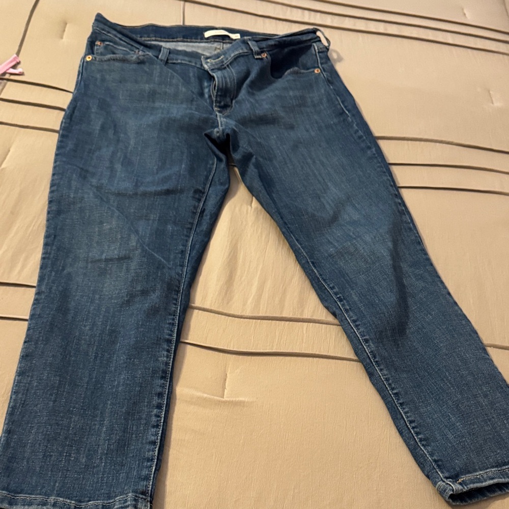 Levi's Blue Boyfriend Jeans for Women